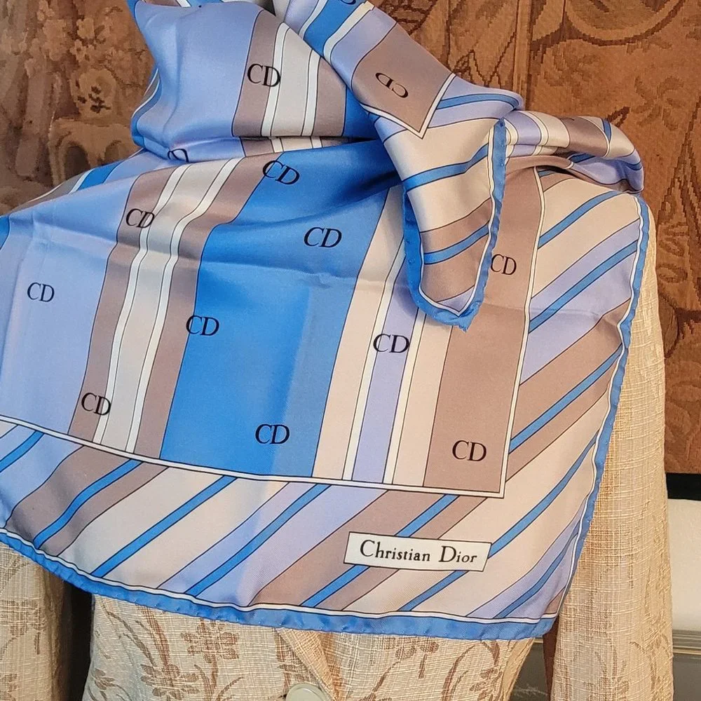 Christian Dior Like New Silk Scarf